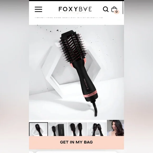 Foxy Bae Hair Foxybae Rose Gold Blowout Dryer Brush Poshmark